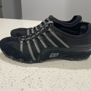 Skechers Black Athletic Shoes